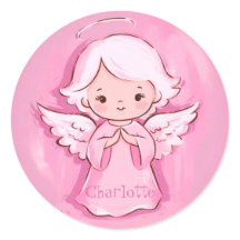 愛らしいピンクの天使を娘に