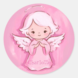 愛らしいピンクの天使を娘に ラウンドシール