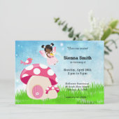 愛らしいピンクの妖精 招待状 (スタンド正面)