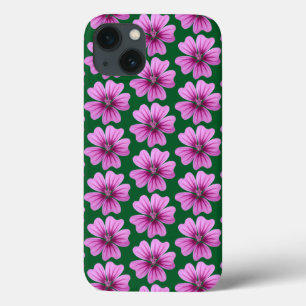 愛らしいピンクの花 iPhone 13ケース