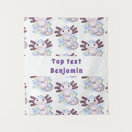 愛らしいピンクの軸足漫画 タペストリー (正面)