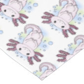 愛らしいピンクの軸足漫画 テーブルクロス (アングル)