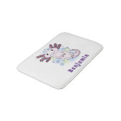 愛らしいピンクの軸足漫画 バスマット (アングル)