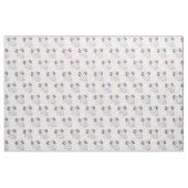 愛らしいピンクの軸足漫画 ファブリック (ファットクウォーター)