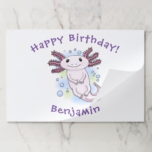 愛らしいピンクの軸足漫画 ペーパーパッド (折り畳み)