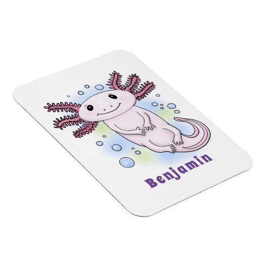 愛らしいピンクの軸足漫画 マグネット (右側)