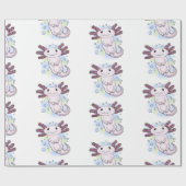 愛らしいピンクの軸足漫画 ラッピングペーパー (フラット)