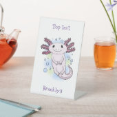 愛らしいピンクの軸足漫画 台座サイン (インサイチュ)