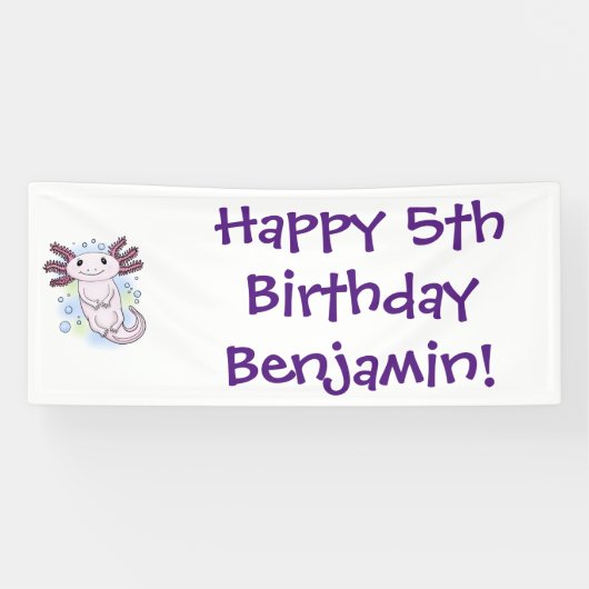 愛らしいピンクの軸足漫画 横断幕 (横)