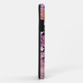 愛らしいピンクパープルパステルフローラ切り出しパターン Case-Mate iPhoneケース (裏面/右)