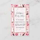 愛らしいピンクホワイトラママラカサボスフローラ ロイヤリティカード (裏面)