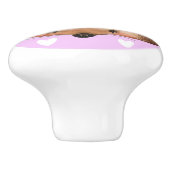 愛らしいピンクボホシックなハリネズミ セラミックノブ (側面)