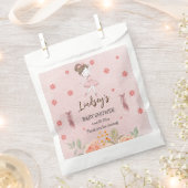 愛らしいピンクリトルバレリナツチュティガールベビーショー フェイバーバッグ (クリップ留めされた状態)