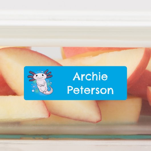 愛らしいピンク色の軸索の漫画パーソナライズされた ラベル (貼付)