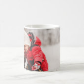 愛らしいファミリーホリデークリスマスフォトマグ コーヒーマグカップ (中央)