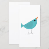 愛らしいファンタジーな鳥の自然アート (正面/裏面)
