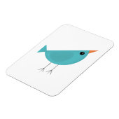愛らしいファンタジーな鳥の自然アート マグネット (左側)