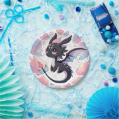 愛らしいファンタジードラゴンベビーシャワー ペーパープレート (パーティー)