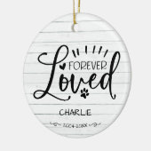 愛らしいファームハウス猫または犬のペット追悼記念品 セラミックオーナメント (左)