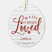 愛らしいファームハウス猫または犬のペット追悼記念品 セラミックオーナメント (左)