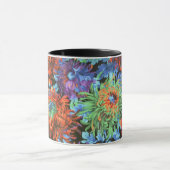 愛らしいフィリップ・ヤコブス織物の菊のマグカップ マグカップ (中央)