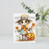 愛らしいフェスティバルリトルかかし ポストカード (スタンド正面)