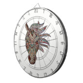 愛らしいフェルゲコッフの金属化馬頭 ダーツボード (正面右)