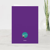 愛らしいフェレットおもしろいフォト誕生日カード シーズンカード (裏面)