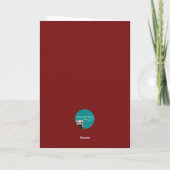 愛らしいフェレットおもしろいフォト誕生日カード シーズンカード (裏面)