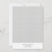 愛らしいフクロウの赤ちゃんシャワー 招待状 (裏面)