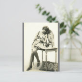 愛らしいフランスのセクシーなヴィンテージ写真 ポストカード (スタンド正面)