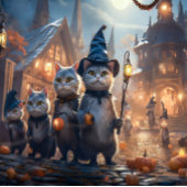 愛らしいフランスのブルドッグパピースハロウィーン ポスター