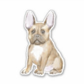愛らしいフランスのブルドッグパピー シール (正面)