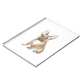 愛らしいフランスのブルドッグパピー ノートブック (左側)