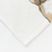 愛らしいフランスのブルドッグパピー フリースブランケット (角)