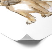 愛らしいフランスのブルドッグパピー ポスター (角)