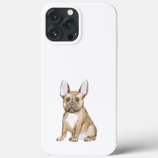 愛らしいフランスのブルドッグパピー Case-Mate iPhoneケース (裏面)