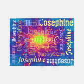 愛らしいフリースのパーソナライズな一流毛布を暖めて下さい フリースブランケット (正面(横))