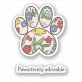 愛らしいフローラの前刷り シール (正面)