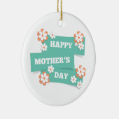 愛らしいフローラハッピーマザーズデイ |オーナメント セラミックオーナメント (右)
