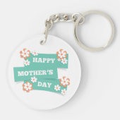 愛らしいフローラハッピーマザーズデイ |キーチェーン キーホルダー (裏面)