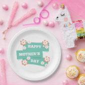 愛らしいフローラハッピーマザーズデイ |紙プレート ペーパープレート (パーティー)