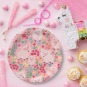 愛らしいフローラピグファーム動物フローラ女の子パーティー ペーパープレート (パーティー)