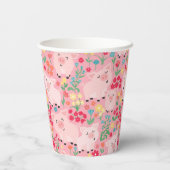 愛らしいフローラピグファーム動物フローラ女の子パーティー 紙コップ (裏面)