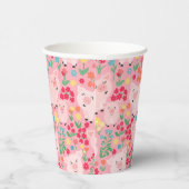 愛らしいフローラピグファーム動物フローラ女の子パーティー 紙コップ (右)