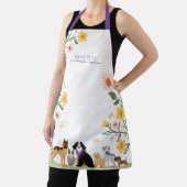 愛らしいフローラ犬がペットケアサービスを白人に エプロン (インサイチュ)