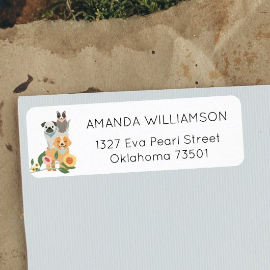 愛らしいフローラ犬と猫ペットケアサービスホワイト ラベル