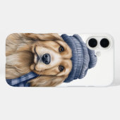 愛らしいフワフワのゴールデンレトリバー子犬 Case-Mate iPhoneケース (裏面 (横))
