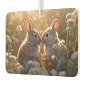 愛らしいブニーズイン春メドウデザイン カーエアーフレッシュナー (左)