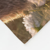 愛らしいブニーズイン春メドウデザイン フリースブランケット (角)